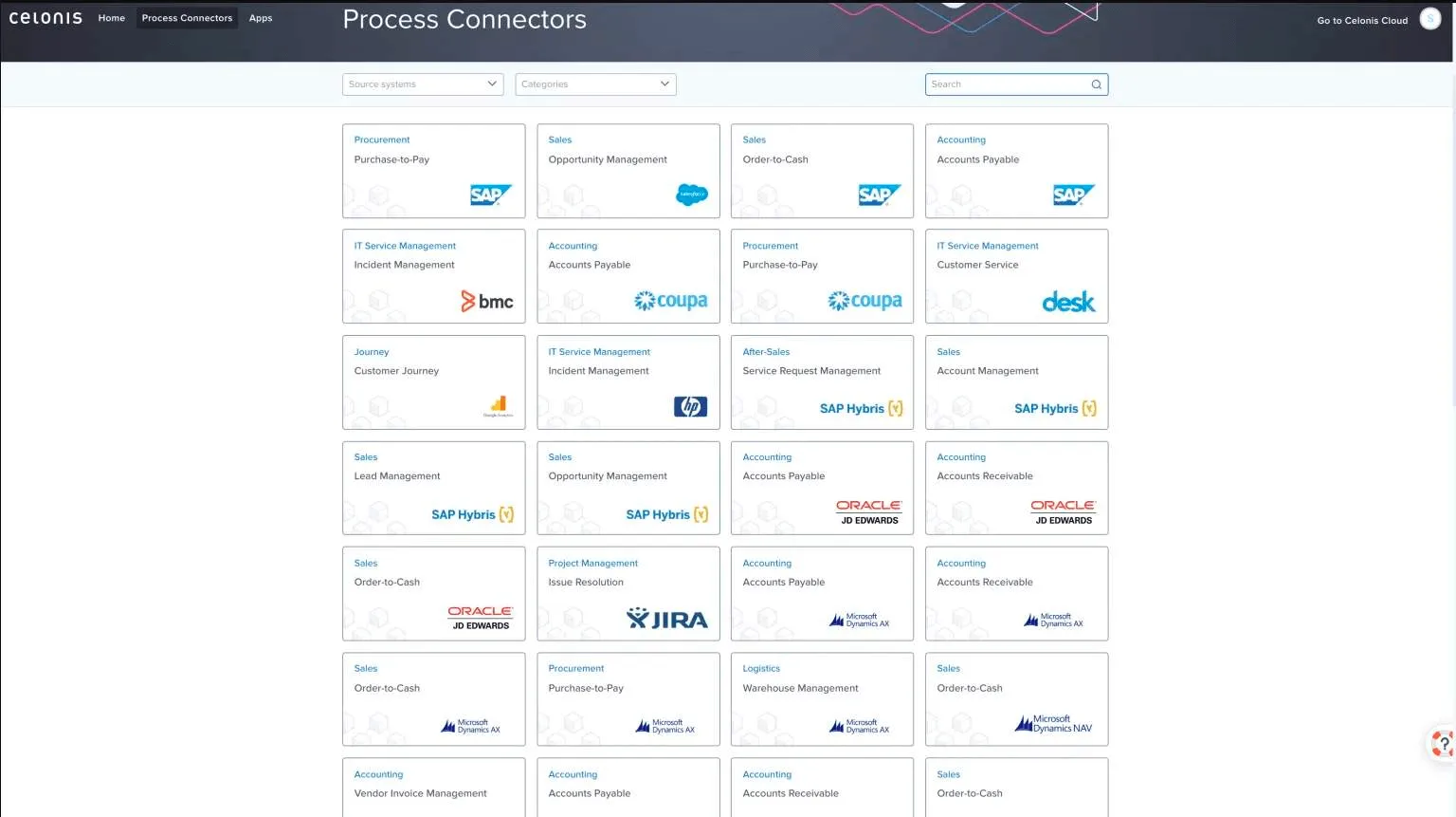 100+ 預建系統連接器(SAP, Salesforce, Oracle..)