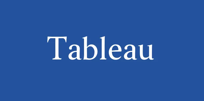 藍底白字的「Tableau」段落標題圖